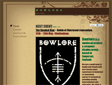 Tablet Screenshot of bowlore.com